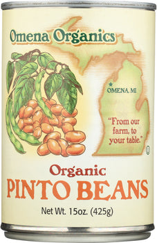 OMENA ORGANICS: Beans Pinto Canned Organic, 15 oz