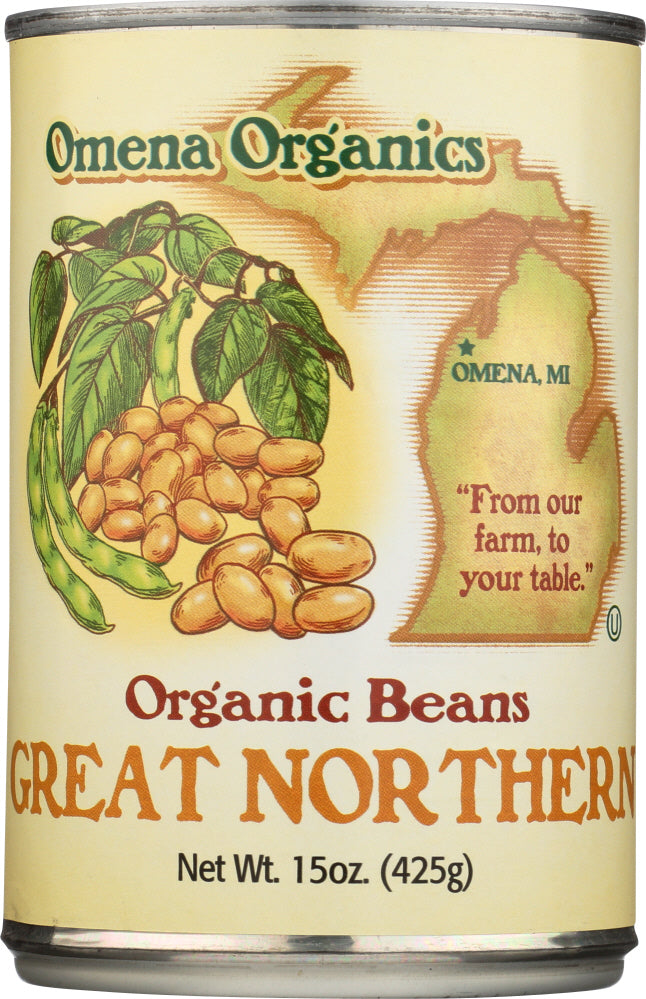 OMENA ORGANICS: Beans Great Northern Organic, 15 oz