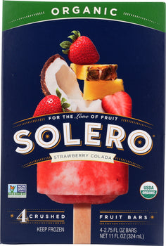 SOLERO: Organic Strawberry Colada Bar, 11 oz