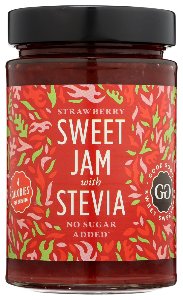 GOOD GOOD: Strawberry Sweet Jams With Stevia, 12 oz