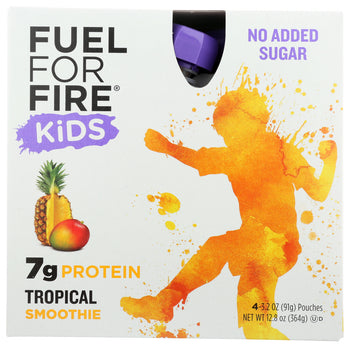 FUEL FOR FIRE: Kids Tropical Smoothie 4 Pack, 12.80 oz