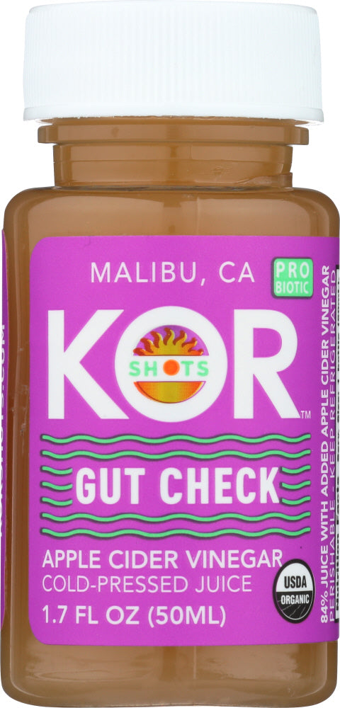 KOR SHOTS: Gut Check Apple Cider Vinegar Probiotic, 1.70 oz