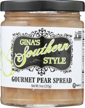 GINAS SOUTHERN STYLE: Gourmet Pear Spread, 9 oz