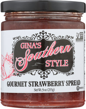 GINAS SOUTHERN STYLE: Spread Strawberry Gourmet, 9 oz