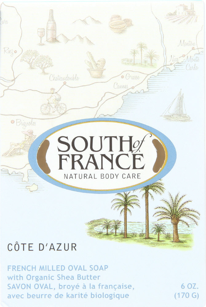 SOUTH OF FRANCE: Soap Bar Cote D Azur, 6 oz