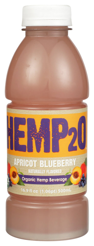 HEMP2O: Apricot Blueberry Hemp Beverage, 16.9 fo