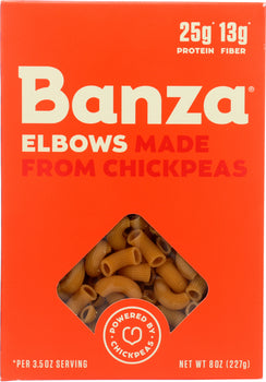 BANZA: Elbows Chickpea Pasta, 8 oz