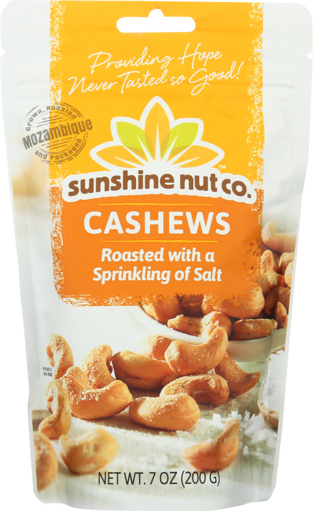 SUNSHINE NUT COMPANY: Cashews Roasted Salted, 7 oz