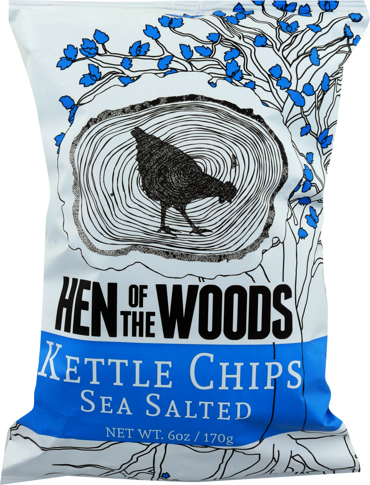 HEN OF THE WOODS: Chips Sea Salted, 6 oz