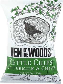 HEN OF THE WOODS: Chips Buttermilk And Chives, 6 oz