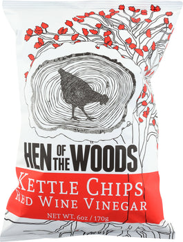 HEN OF THE WOODS: Kettle Chips Red Wine Vinegar, 6 oz