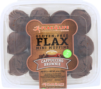 FLAX4LIFE: Frozen Cappuccino Brownies Flax Mini Muffins, 14 oz