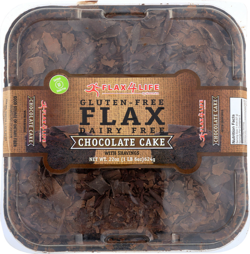 FLAX4LIFE: Cake Chocolate With Shavings, 22 oz