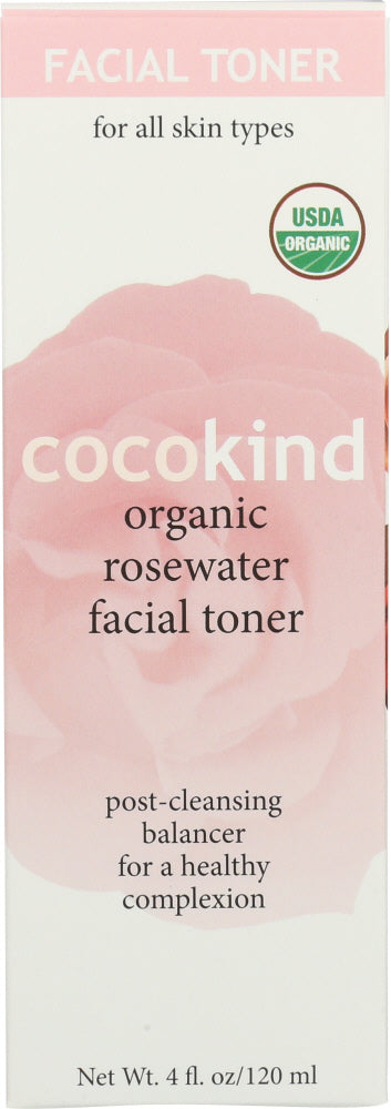 COCOKIND: Organic Rosewater Facial Toner, 120 ml