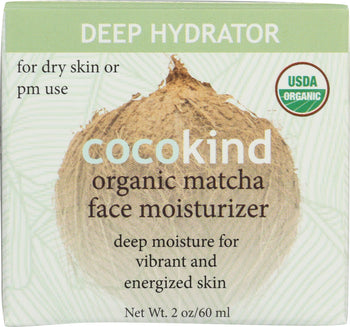 COCOKIND: Organic Matcha Face Moisturizer, 60 ml