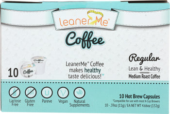 LEANER CREAMER: Coffee Cap Hot Brew Medium Roasted, 4.66 oz