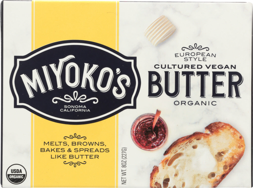 MIYOKOS CREAMERY: Butter Vegan European Organic, 8 oz