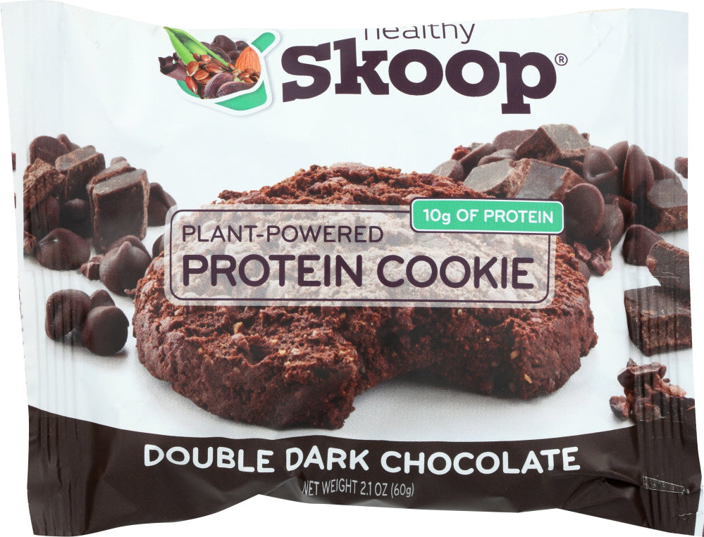 HEALTHY SKOOP: Double Dark Chocolate Protein Cookies, 2.1 oz