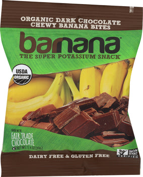 BARNANA: Organic Chocolate Chewy Banana Bites, 1.4 oz