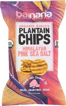 BARNANA: Himalayan Pink Sea Salt Plantain Chips, 5 oz