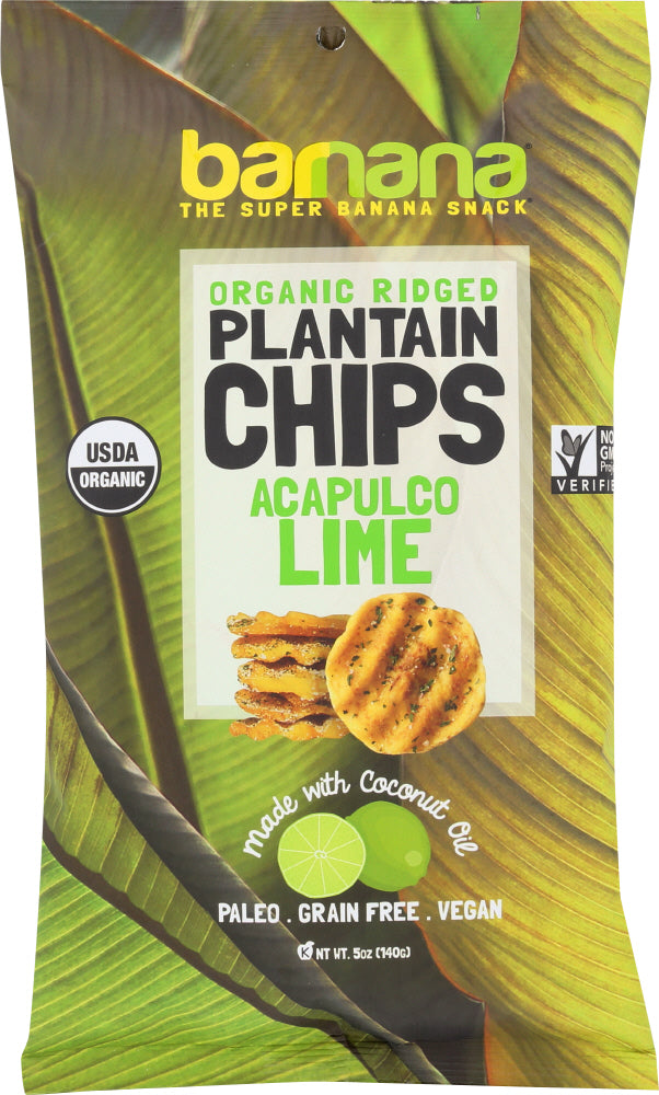 BARNANA: Acapulco Lime Plantain Chips, 5 oz