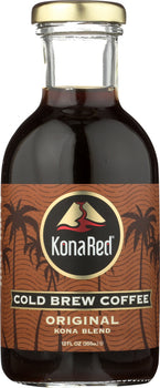 KONA RED: Cold Brew Coffee Original, 12 oz