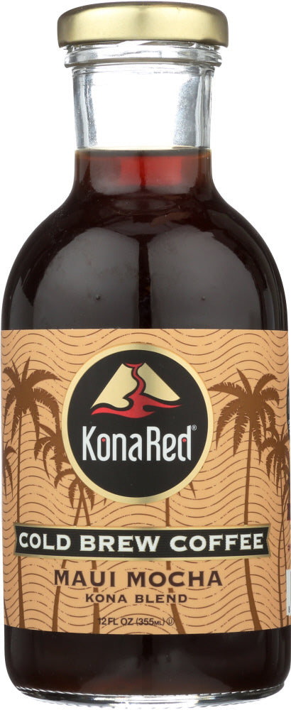 KONA RED: Cold Brew Coffee Maui Mocha, 12 oz