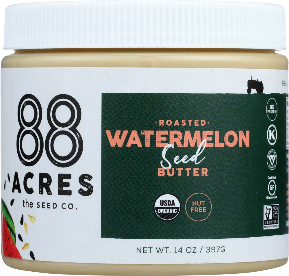 88 ACRES: Roasted Watermelon Seed Butter Jar, 14 oz