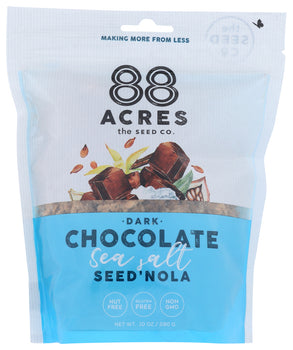 88 ACRES: Dark Chocolate Sea Salt Seed'Nola, 10 oz
