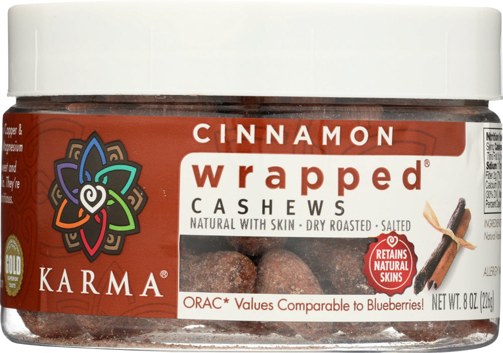 KARMA: Cinnamon Wrapped Cashews, 8 oz