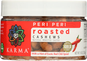 KARMA: Cashews Peri Peri Roasted, 8 oz