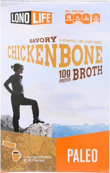 LONOLIFE: Stick Chicken Bone Broth Pack of 4, 2.12 oz