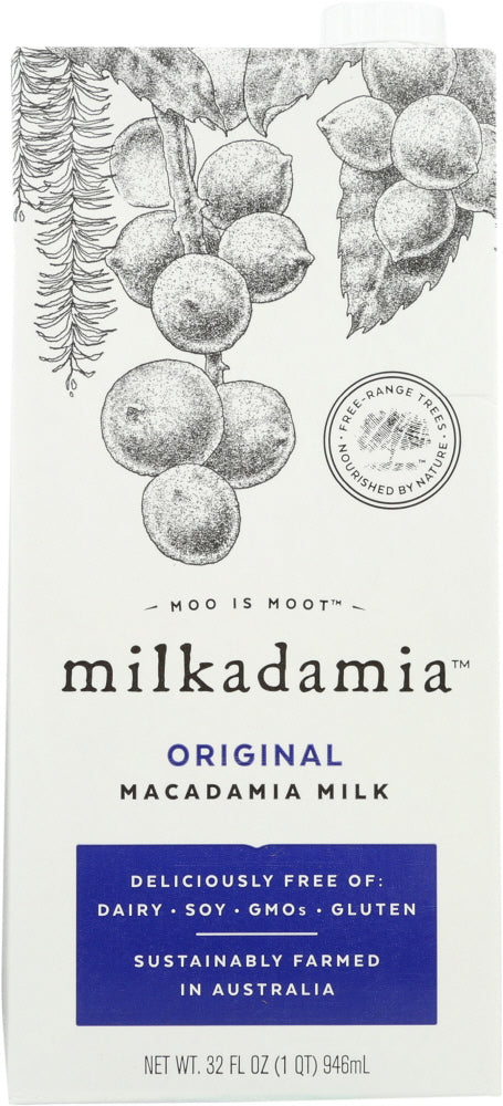 MILKADAMIA: Original Macadamia Milk, 32 fl oz