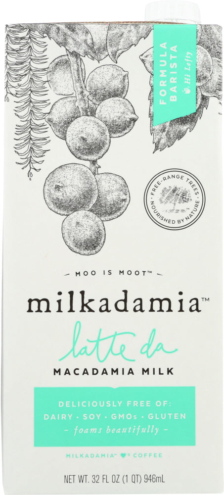 MILKADAMIA: Macadamia Milk Latte Da, 32 oz