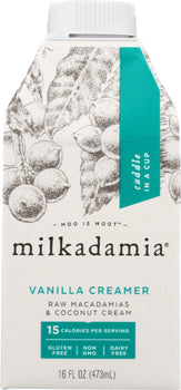 MILKADAMIA: Vanilla Creamer, 16 oz