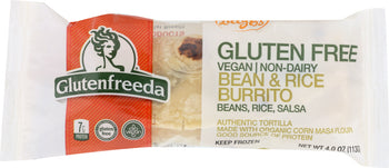 GLUTENFREEDA: Vegetarian and Dairy Free Gluten-Free Burrito, 4.5 oz