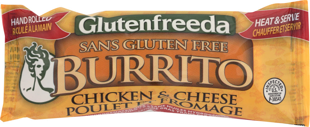 GLUTENFREEDA: Chicken & Cheese Gluten-Free Burrito, 4 oz