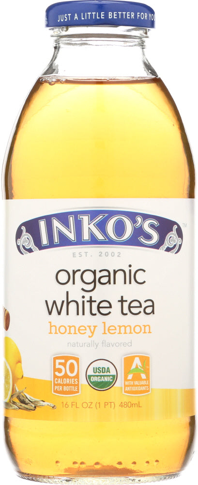 INKOS: Tea White Honey Lemon Organic, 16 oz