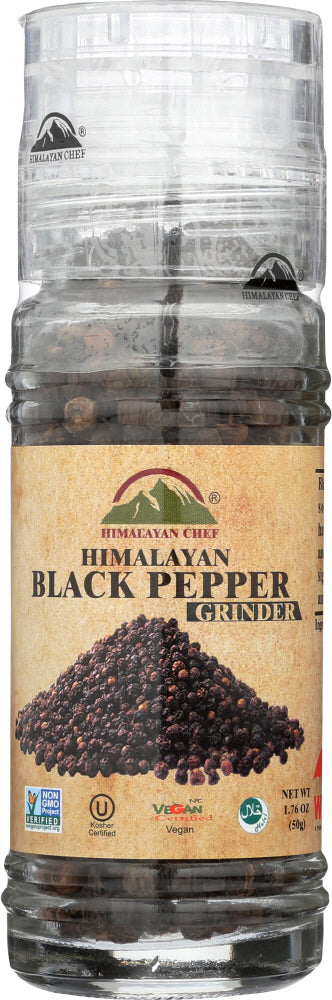 HIMALAYAN CHEF: Pepper Himalayan Black, 3.53 oz