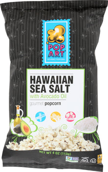 POP ART: Popcorn Sea Salt With Avocado Oil, 4 oz