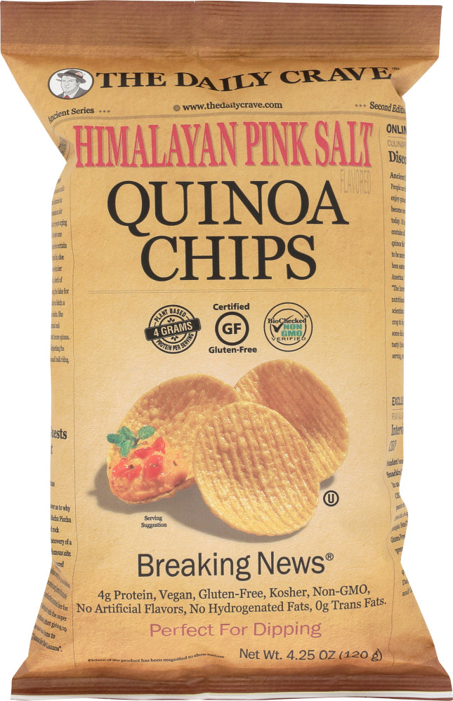 THE DAILY CRAVE: Himalayan Pink Salt Quinoa Chips, 4.25 oz