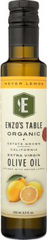 ENZO OLIVE OIL CO: Meyer Lemon Infused Organic Extra Virgin Olive Oil, 250 ml