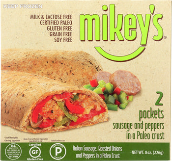 MIKEYS: Pockets Sausage Pepper, 8 oz