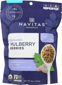 NAVITAS: Organic Mulberry Berries, 8 oz