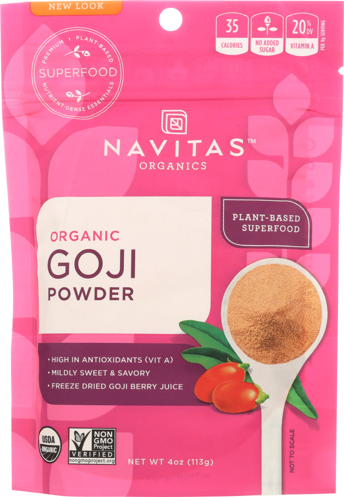 NAVITAS ORGANICS: Organic Goji Berry Powder, 4 oz