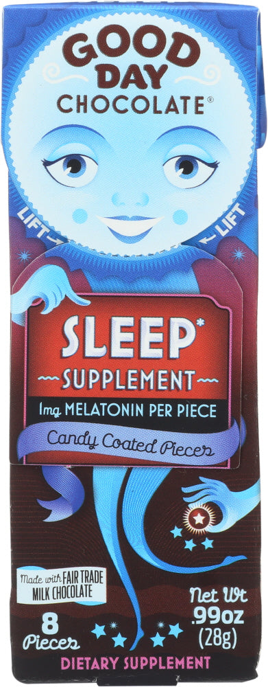 GOOD DAY CHOCOLATE: Sleep Supplement Chocolate, 0.99 oz