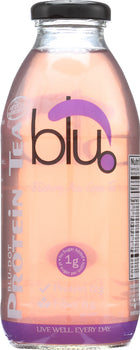 BLU DOT PROTEIN TEA: Green Tea Blueberry Acai, 16 oz