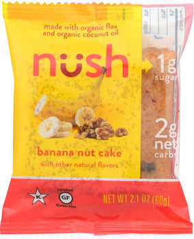 NUSH: Cake Slice Banana Nut, 2.1 oz