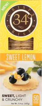 34 DEGREES: Crisps Sweet Lemon, 5.9 oz