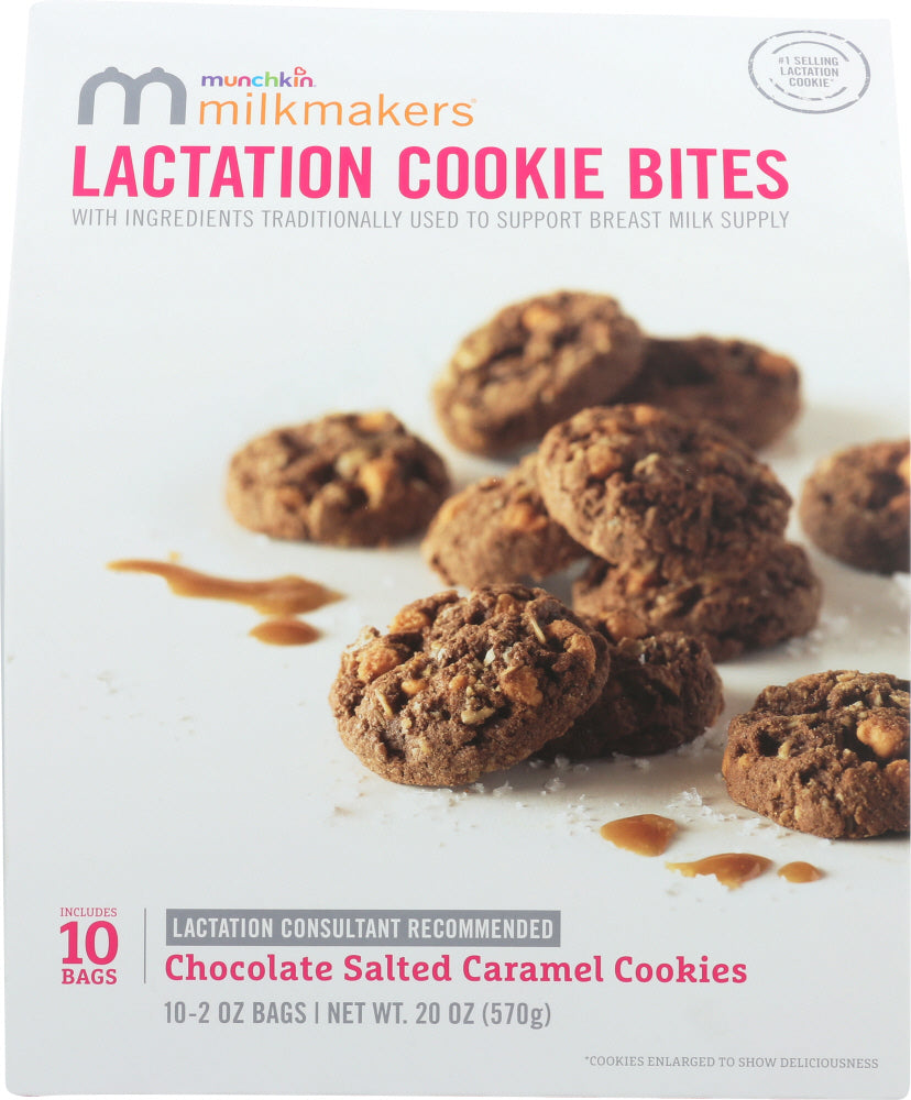 MILKMAKERS: Lactation Cookie Bites Chocolate Salted Caramel 10 Pieces, 20 oz